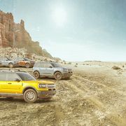 empty desert landscape with open plateau and cliff band