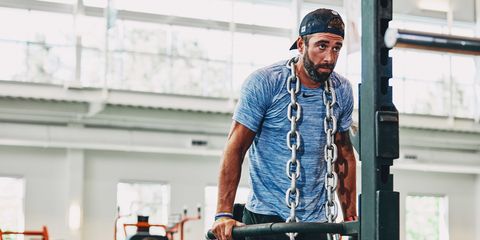 Brandon Lyons training at the Olympic facility in Colorado in August 2019.