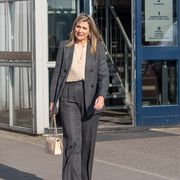 Koningin Maxima op werkbezoek in Amsterdam.