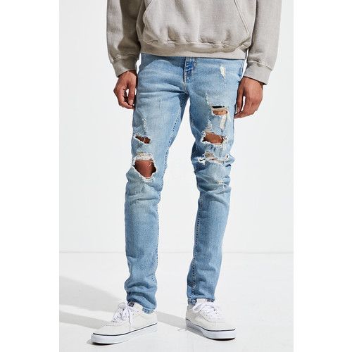 Get A Pair Of Artfully Ripped Jeans For 25 Off At Urban Outfitters - black ripped skinny jeans roblox
