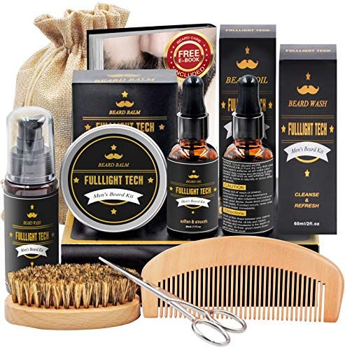 upgraded beard care kit for men beard growth grooming & trimming